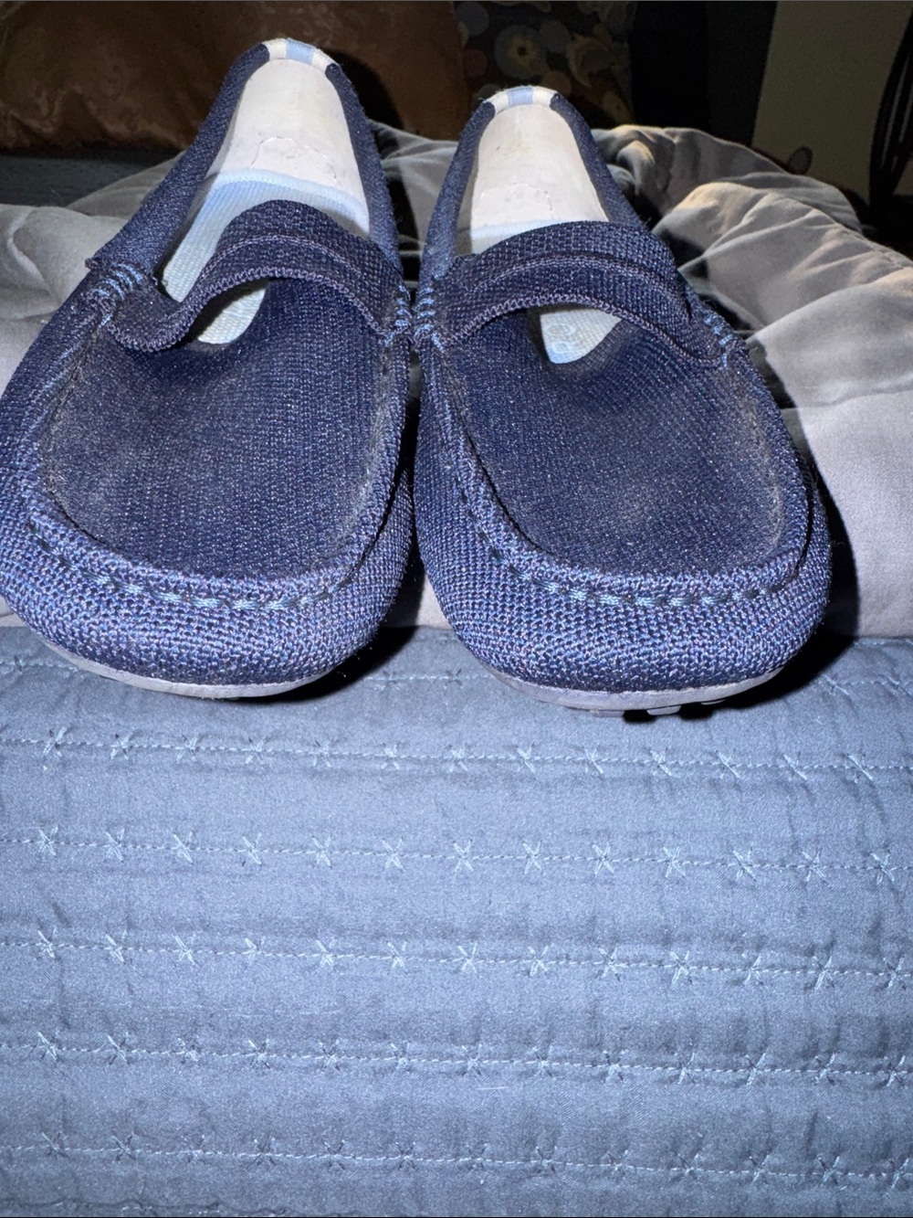 Rothy's Blue Knit Slip-On Loafers - Picture 6 of 10